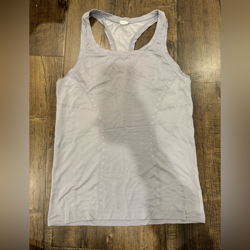 Grey ASICS tank with reflective details